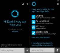 Cortana Info and text